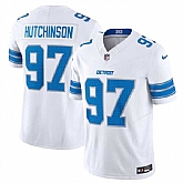 Men & Women & Youth Detroit Lions #97 Aidan Hutchinson White 2024 F.U.S.E. Vapor Limited Stitched Jersey,baseball caps,new era cap wholesale,wholesale hats